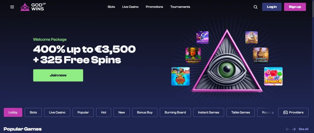 god of wins casino